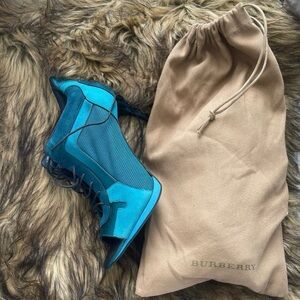 Vintage Burberry cornfield Peep Toe bootie heels #y2k #vintage